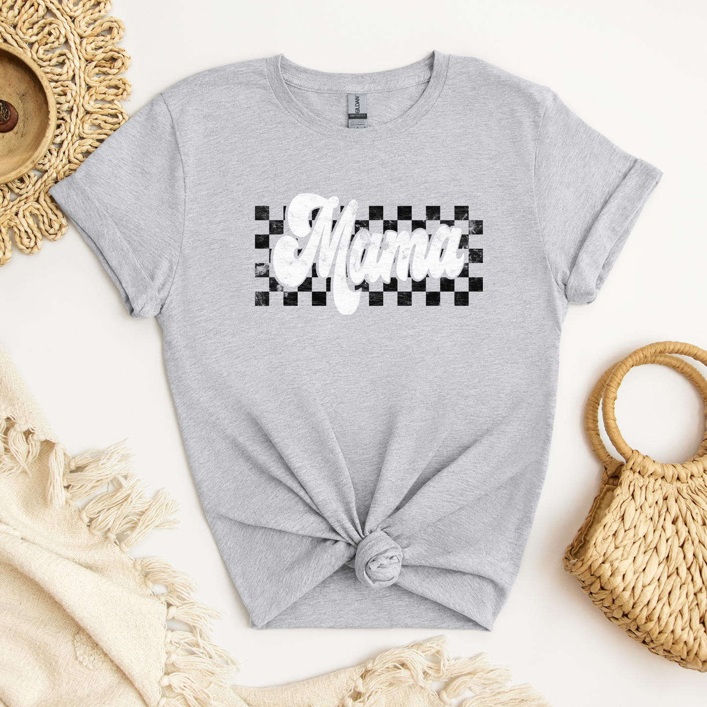 Mama Retro Checkered Shirt