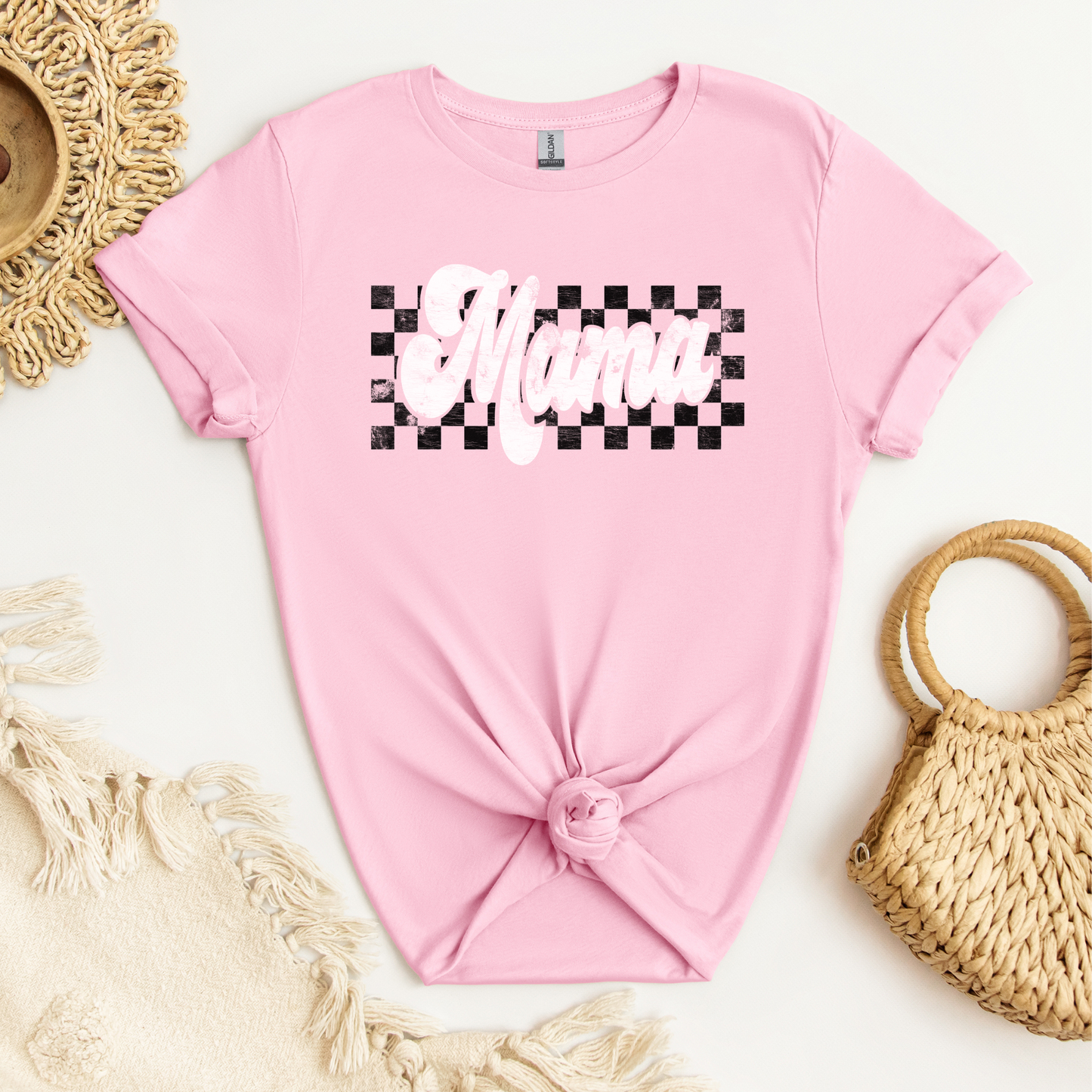 Mama Retro Checkered Shirt