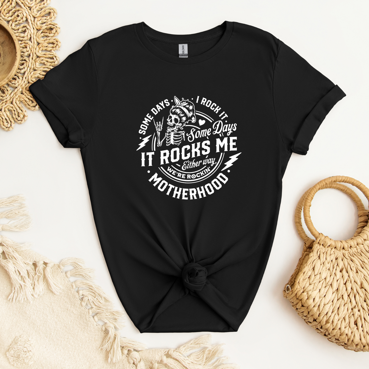 Motherhood Some Days It Rocks Me Shirt