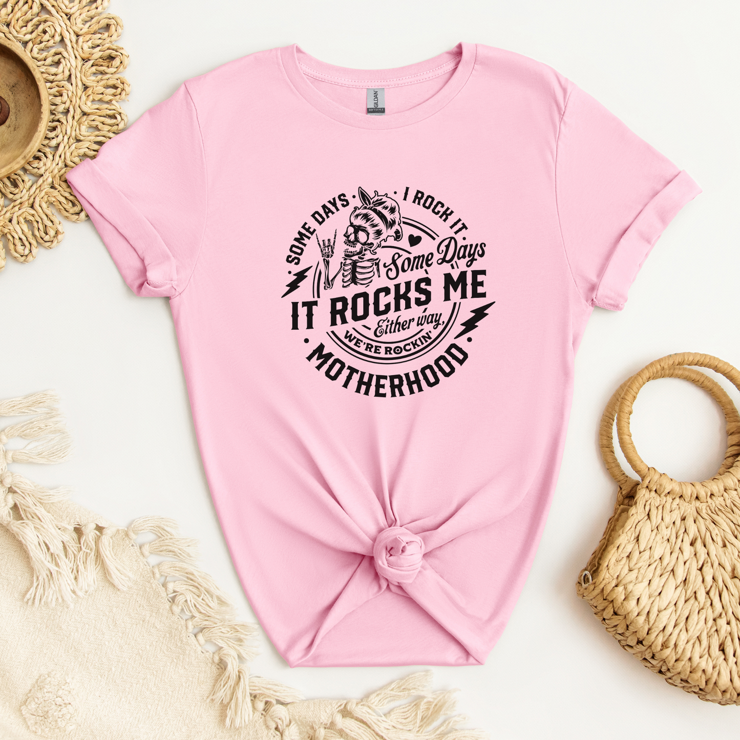 Motherhood Some Days It Rocks Me Shirt